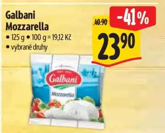 Albert Galbani mozzarella nabídka