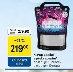 Tesco K-Pop Balíček s překvapením, obsahuje 10 hraček s motivem K-popu nabídka