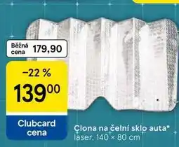 Tesco Clona na čelní sklo auta, laser. 140 x 80 cm nabídka