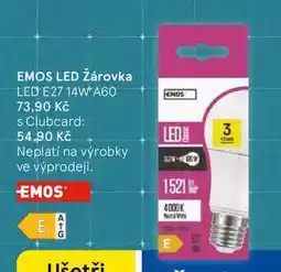 Tesco EMOS LED Žárovka, LED E27 14W A60 nabídka