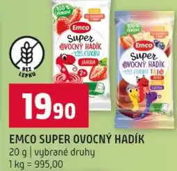 Terno Emco super ovocný hadík nabídka