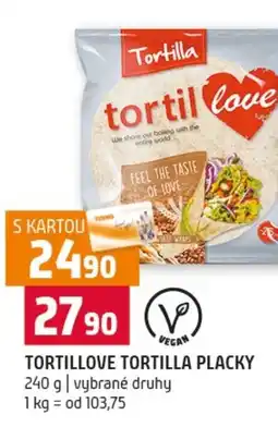 Terno Tortillove tortilla placky nabídka