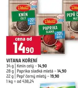 Terno Vitana koření nabídka