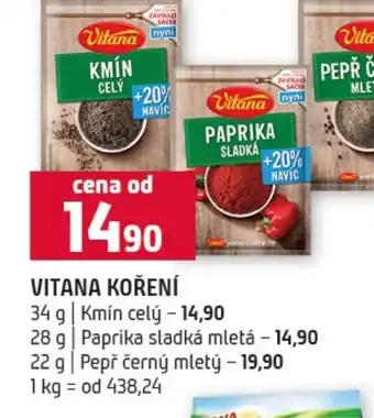 Terno Vitana koření nabídka