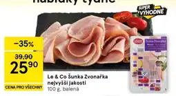 Tesco Le & Co Šunka Zvonařka nejvyšší jakosti nabídka