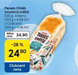 Tesco Penam Chléb toustový světlý nabídka