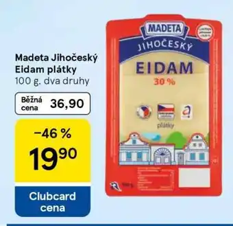 Tesco Madeta Jihočeský Eidam plátky nabídka