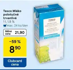 Tesco Tesco Mléko polotučné trvanlivé nabídka