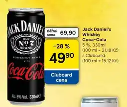 Tesco Jack Daniel's Whiskey Coca-Cola nabídka
