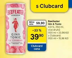 Tesco Beefeater Gin & tonic nabídka
