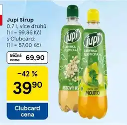 Tesco Jupí sirup nabídka