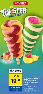 Tesco Algida Twister Frreezee ovocná zmrzlina nabídka