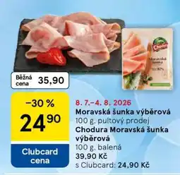 Tesco Moravská Šunka výběrová nabídka