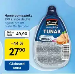 Tesco HAMÉ POMAZÁNKY nabídka