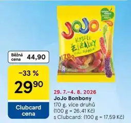 Tesco JOJO bonbony nabídka
