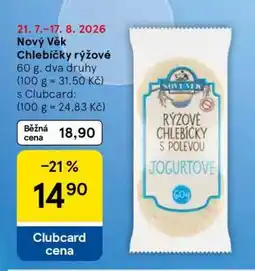Tesco Nový Věk Chlebíčky rýžové nabídka