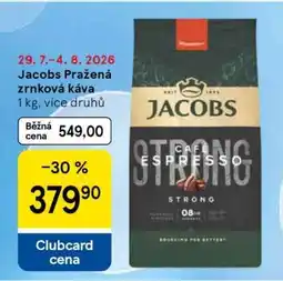 Tesco Jacobs Pražená zrnková káva nabídka