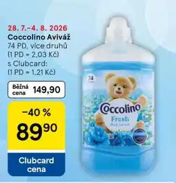 Tesco Coccolino aviváž nabídka