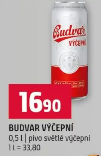 Terno Budvar výčepní nabídka