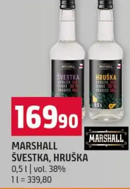 Terno Marshall švestka, hruška nabídka