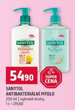 Terno Sanytol antibakteriální mýdlo nabídka