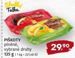 Terno Piškoty plněné nabídka