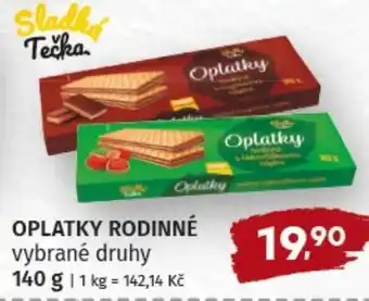 Terno Oplatky rodinné nabídka