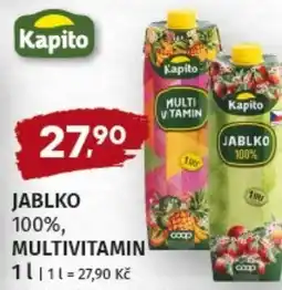 Terno Kapito Jablko 100%, multivitamin 11111 = 27,90 kč nabídka