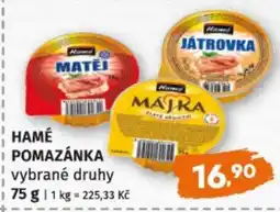 Terno Hamé pomazánka nabídka