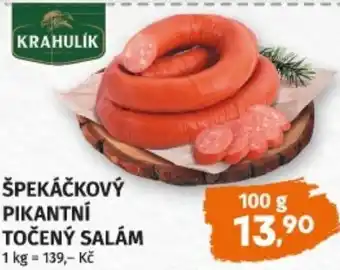 Terno Špekáčkový pikantní točený salám nabídka