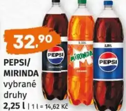 Terno Pepsi/ Mirinda nabídka