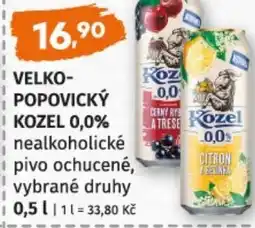 Terno Velkopopovický kozel 0,0% nabídka