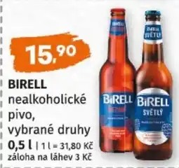 Terno BIRELL nealkoholické pivo nabídka