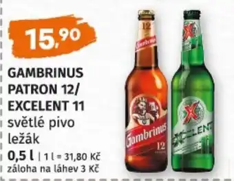Terno Gambrinus patron 12/ excelent 11 nabídka