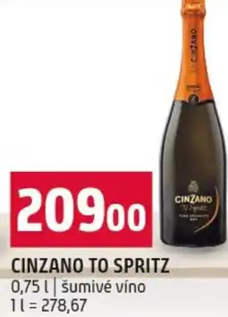 Terno Cinzano to spritz nabídka