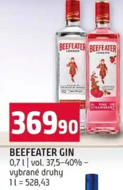 Terno Beefeater gin nabídka