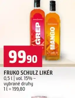 Terno Fruko schulz likér nabídka