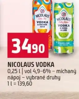 Terno Nicolaus vodka nabídka