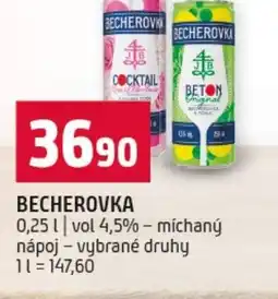 Terno Becherovka nabídka