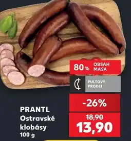 Kaufland PRANTL Ostravské klobásy nabídka