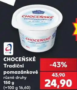 Kaufland CHOCEŇSKÉ Tradiční pomazánkové nabídka