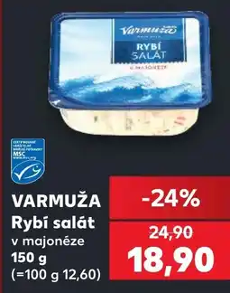 Kaufland VARMUŽA Rybí salát nabídka