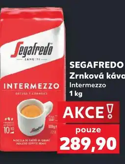 Kaufland SEGAFREDO Zrnková káva Intermezzo nabídka