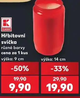 Kaufland Hřbitovní svíčka nabídka