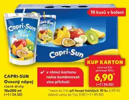 Kaufland CAPRI-SUN Ovocný nápoj nabídka