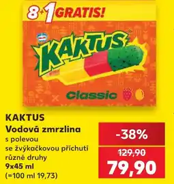 Kaufland KAKTUS Vodová zmrzlina nabídka