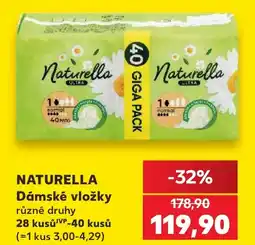 Kaufland NATURELLA Dámské vložky nabídka