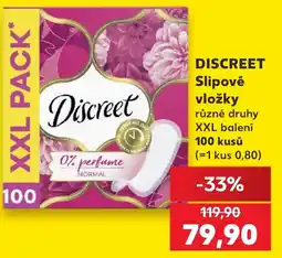 Kaufland DISCREET Slipové vložky nabídka
