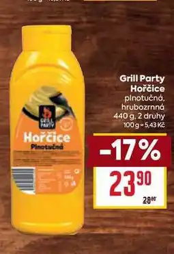 Billa Grill Party Hořčice plnotučná, hrubozrnná nabídka