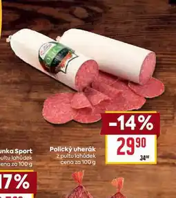 Billa Polický uherák z pultu lahůdek cena za nabídka